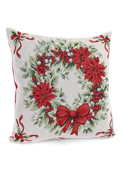 Bizzotto Poduszka "Bow" w kolorze zielono-czerwonym - 45 x 45 cm ze sklepu Limango Polska w kategorii Poduszki dekoracyjne - zdjęcie 188666708