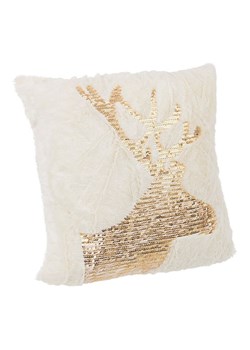 Bizzotto Poduszka "Reindeer" w kolorze kremowym - 45 x 45 cm ze sklepu Limango Polska w kategorii Poduszki dekoracyjne - zdjęcie 188666736