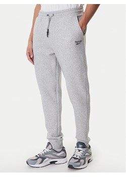 Reebok Spodnie dresowe Azaz RK25549CCM Szary Slim Fit ze sklepu MODIVO w kategorii Spodnie męskie - zdjęcie 188667015