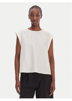 BOSS Bluzka C_Irnette 50543548 Écru Regular Fit ze sklepu MODIVO w kategorii Bluzki damskie - zdjęcie 188667019