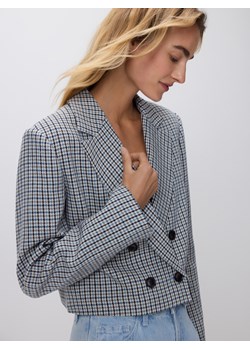 Reserved - Krótka marynarka w pepitkę - wielobarwny ze sklepu Reserved w kategorii Marynarki damskie - zdjęcie 188667459