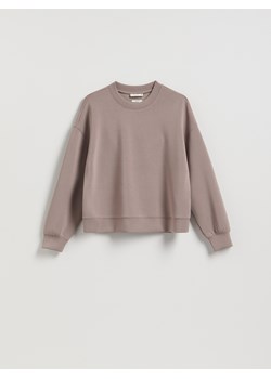 Reserved - Bluza z modalem - brązowy ze sklepu Reserved w kategorii Bluzy damskie - zdjęcie 188667628