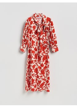 Reserved - Wzorzysta sukienka midi - wielobarwny ze sklepu Reserved w kategorii Sukienki - zdjęcie 188667675