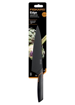Fiskars Nóż kuchenny "Edge" w kolorze czarnym - dł. 19 cm ze sklepu Limango Polska w kategorii Noże kuchenne - zdjęcie 188668809