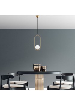 Opviq Lampa wisząca "Mudonı" w kolorze złotym - wys. 146 x Ø 20 cm ze sklepu Limango Polska w kategorii Oświetlenie - zdjęcie 188668968