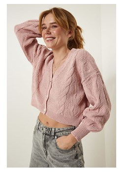 Happiness Istanbul Kardigan w kolorze jasnoróżowym ze sklepu Limango Polska w kategorii Swetry damskie - zdjęcie 188669015