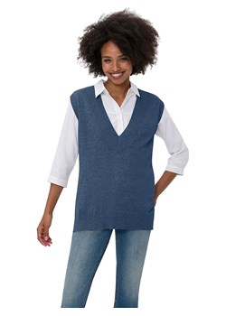 Heine Bezrękawnik w kolorze niebieskim ze sklepu Limango Polska w kategorii Swetry damskie - zdjęcie 188669076