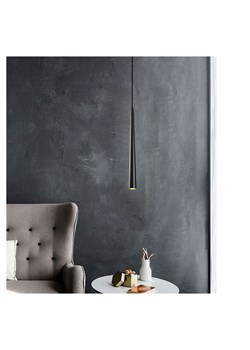 Opviq Lampa wisząca LED "Ugur" w kolorze czarnym - Ø 5 cm ze sklepu Limango Polska w kategorii Oświetlenie - zdjęcie 188669405