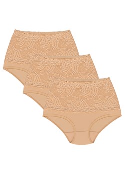 Wol-Bar Kaja 3-pak Majtki figi, beżowy ze sklepu kontri.pl w kategorii Majtki damskie - zdjęcie 188669736