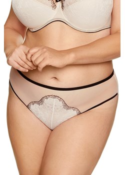 Gorteks Dione/F Majtki figi, kremowo-czarny ze sklepu kontri.pl w kategorii Majtki damskie - zdjęcie 188669766