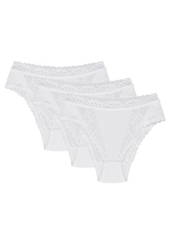 Wol-Bar Abra 3-pak Majtki figi, biały ze sklepu kontri.pl w kategorii Majtki damskie - zdjęcie 188669767