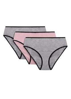 Majtki figi Vivisence 4016 3-pack gumka czarna: szary/róż/szary ze sklepu kontri.pl w kategorii Majtki damskie - zdjęcie 188669788