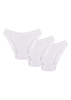 Wol-Bar Soft Cute 3-pak Majtki figi, biały ze sklepu kontri.pl w kategorii Majtki damskie - zdjęcie 188669877