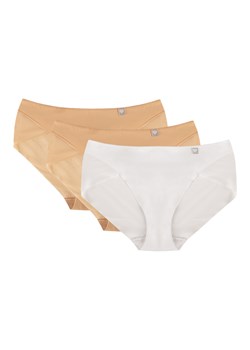 Figi Wol-Bar Diamond 3517 3-pak beżowy-beżowy-biały ze sklepu kontri.pl w kategorii Majtki damskie - zdjęcie 188670315