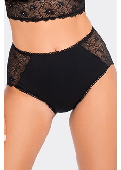 Majtki wysokie figi Babell BBL 190 czarny ze sklepu kontri.pl w kategorii Majtki damskie - zdjęcie 188670718