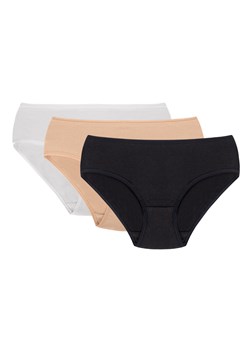 Figi Vivisence 4002 3-pack biały/beżowy/granatowy ze sklepu kontri.pl w kategorii Majtki damskie - zdjęcie 188671118
