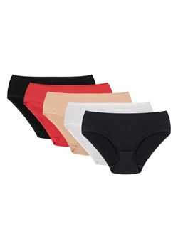 Figi Vivisence 4002 5-pack czarny/czerwony/beżowy/biały/granatowy ze sklepu kontri.pl w kategorii Majtki damskie - zdjęcie 188671989