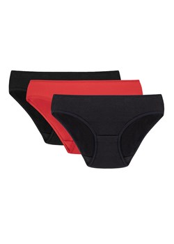Figi Vivisence 4003 3-pack czarny/czerwony/granatowy ze sklepu kontri.pl w kategorii Majtki damskie - zdjęcie 188672866