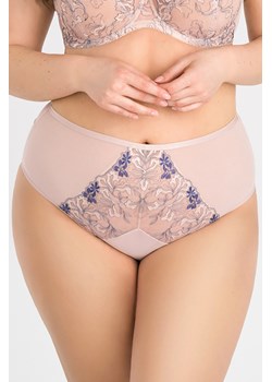 Majtki figi Gorsenia K832 Flower Bomb beżowy ze sklepu kontri.pl w kategorii Majtki damskie - zdjęcie 188672919