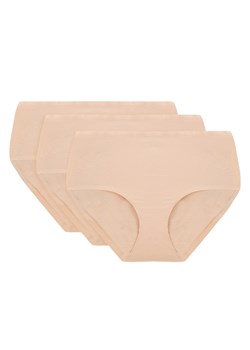 Vivisence 4013 3-pack Majtki wysokie figi, beżowy ze sklepu kontri.pl w kategorii Majtki damskie - zdjęcie 188673069