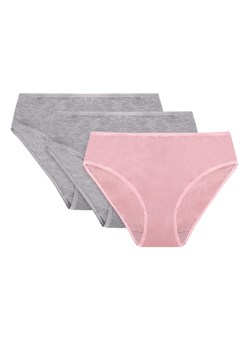 Figi Vivisence 4016 3-pack gumka szara: szary/szary/ gumka różowa: różowy ze sklepu kontri.pl w kategorii Majtki damskie - zdjęcie 188673339