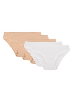 Figi Vivisence 4003 5-pack beżowy/beżowy/beżowy/biały/biały ze sklepu kontri.pl w kategorii Majtki damskie - zdjęcie 188674486