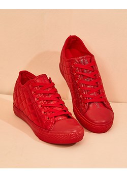 Royalfashion Damskie pikowane trampki z ukrytym koturnem Avvas ze sklepu royalfashion.pl w kategorii Trampki damskie - zdjęcie 188675339