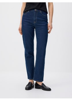 Reserved - Jeansy straight z wysokim stanem - indigo jeans ze sklepu Reserved w kategorii Jeansy damskie - zdjęcie 188676039