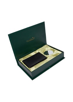 Zestaw prezentowy Semi Line C608-1 Czarny ze sklepu eobuwie.pl w kategorii Portfele męskie - zdjęcie 188676118