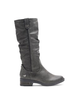 Kozaki Mustang 1293-602 Szary ze sklepu eobuwie.pl w kategorii Kozaki damskie - zdjęcie 188676148
