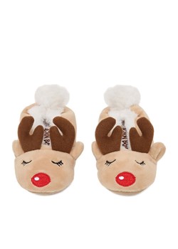 Action Boy Kapcie AGK22713 Beżowy ze sklepu MODIVO w kategorii Kapcie dziecięce - zdjęcie 188677368