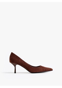 Mohito - Skórzane czółenka - ciemnobrązowy ze sklepu Mohito w kategorii Czółenka - zdjęcie 188678477