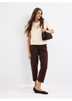 Mohito - Bawełniana masełkowa koszulka - żółty ze sklepu Mohito w kategorii Bluzki damskie - zdjęcie 188678565