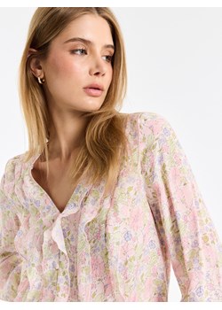 Mohito - Bluzka z wiskozą - biały ze sklepu Mohito w kategorii Bluzki damskie - zdjęcie 188678596