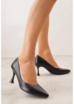 Czarne Czółenka na Geometrycznej Szpilce Iolissa ze sklepu renee.pl w kategorii Czółenka - zdjęcie 188678999