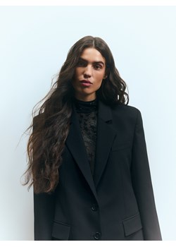 Reserved - Marynarka z wełną - czarny ze sklepu Reserved w kategorii Marynarki damskie - zdjęcie 188679206