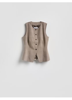 Reserved - Kamizelka w kratę - wielobarwny ze sklepu Reserved w kategorii Kamizelki damskie - zdjęcie 188679436