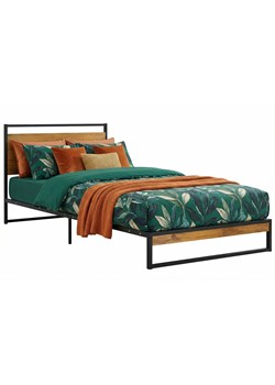 Czarne metalowe łóżko pojedyncze 100x200 cm B1-M82 ze sklepu Edinos.pl w kategorii Łóżka i materace - zdjęcie 188680227