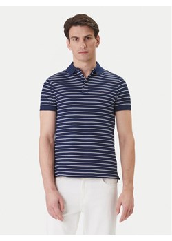 Tommy Hilfiger Polo 1985 MW0MW17771 Granatowy Slim Fit ze sklepu MODIVO w kategorii T-shirty męskie - zdjęcie 188681096
