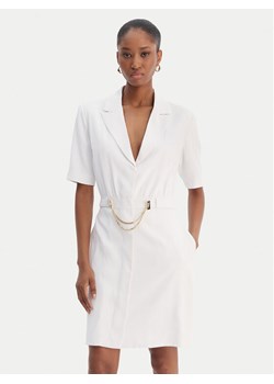 Fracomina Sukienka koktajlowa FS25SD1001W47601 Biały Regular Fit ze sklepu MODIVO w kategorii Sukienki - zdjęcie 188681206