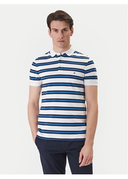 Tommy Hilfiger Polo 1985 MW0MW17771 Niebieski Slim Fit ze sklepu MODIVO w kategorii T-shirty męskie - zdjęcie 188681207