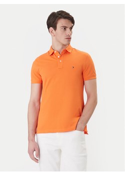 Tommy Hilfiger Polo 1985 MW0MW17771 Pomarańczowy Slim Fit ze sklepu MODIVO w kategorii T-shirty męskie - zdjęcie 188681215