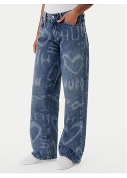HUGO Jeansy Gamala 50553051 Niebieski Baggy Fit ze sklepu MODIVO w kategorii Jeansy damskie - zdjęcie 188681227