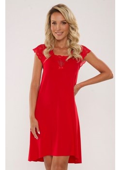 De Lafense Fanny 340 koszulka damska czerwona ze sklepu intimiti.pl w kategorii Koszule nocne - zdjęcie 188682868