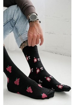 Milena 0125-137 Wino nie do pary skarpety męskie ze sklepu intimiti.pl w kategorii Skarpetki męskie - zdjęcie 188684576