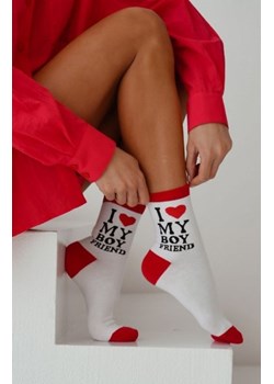 Milena 0200-151 I Love My Boyfriend skarpety damskie ze sklepu intimiti.pl w kategorii Skarpetki damskie - zdjęcie 188684785