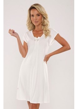 De Lafense Visa 870 koszulka damska ecru ze sklepu intimiti.pl w kategorii Koszule nocne - zdjęcie 188685108