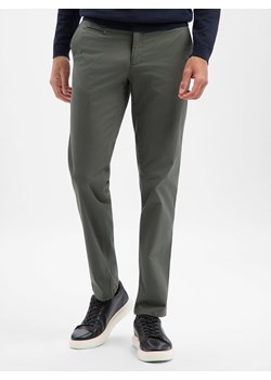 BRAX Męskie chinosy - Fabio Mężczyźni Bawełna khaki jednolity ze sklepu vangraaf w kategorii Spodnie męskie - zdjęcie 188685289