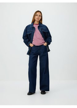 Reserved - T-shirt z bawełny merceryzowanej - pastelowy róż ze sklepu Reserved w kategorii Bluzki damskie - zdjęcie 188685998