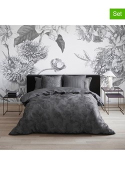 Cacharel Satynowe poszewki (2 szt.) "Flore" w kolorze antracytowym na poduszkę ze sklepu Limango Polska w kategorii Poduszki dekoracyjne - zdjęcie 188686328